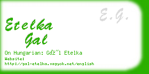 etelka gal business card